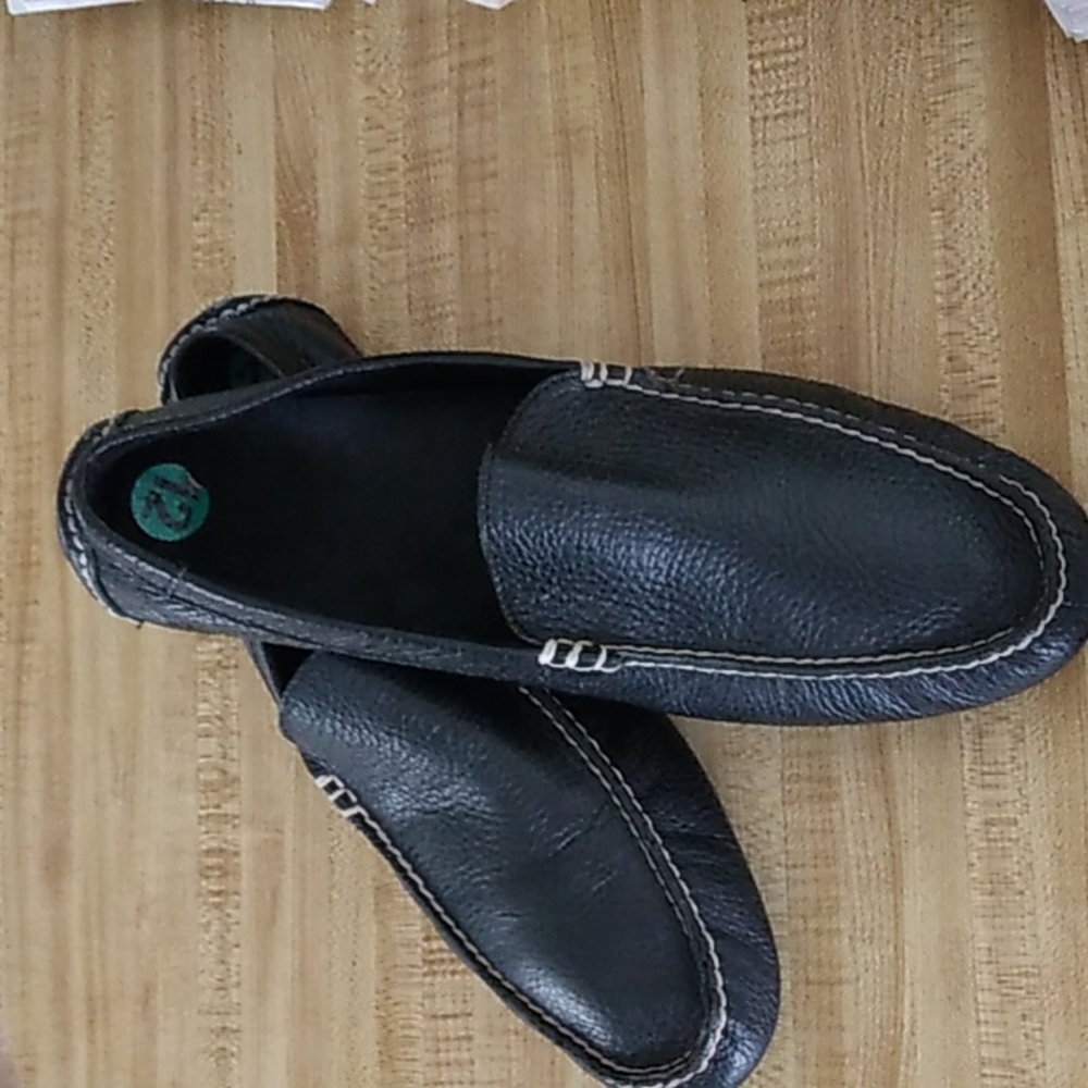 Men's Polo Ralph Lauren,Sz 12 Black leather Anders Driver Loafers